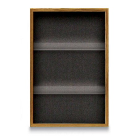 United Visual Products Outdoor Enclosed Combo Board, 48"x36", Satin Frame/Burg & Ultramarine UVCB4836OD-BURGUN-ULTMAR
